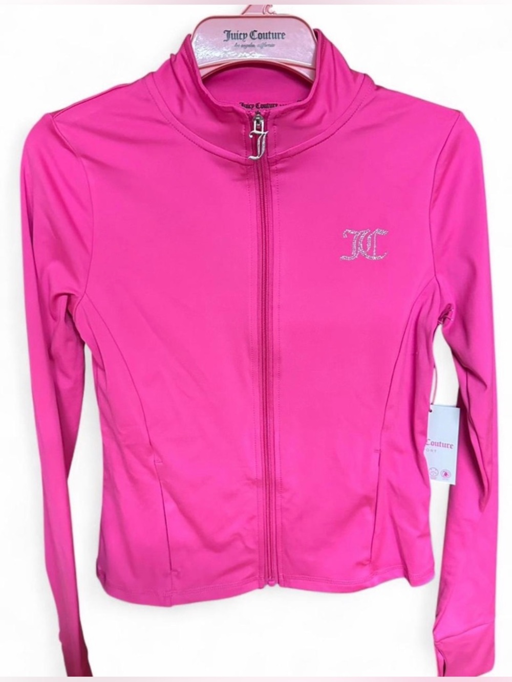 Juicy Couture Bright Pink Zip-Up Sport Jacket